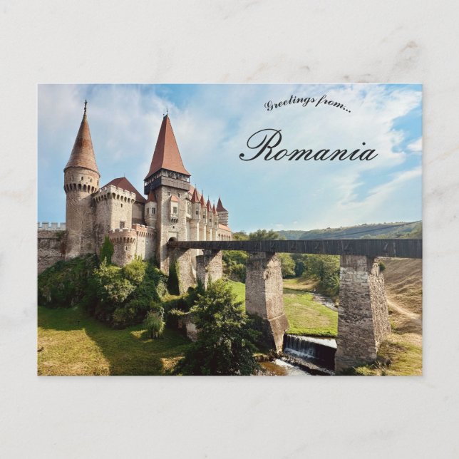 Corvin Castle Hunedoara County Romania Postkarte (Vorderseite)