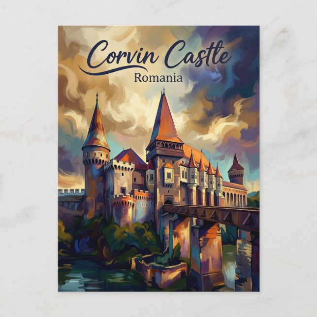 Corvin Castle Romania Postkarte (Vorderseite)