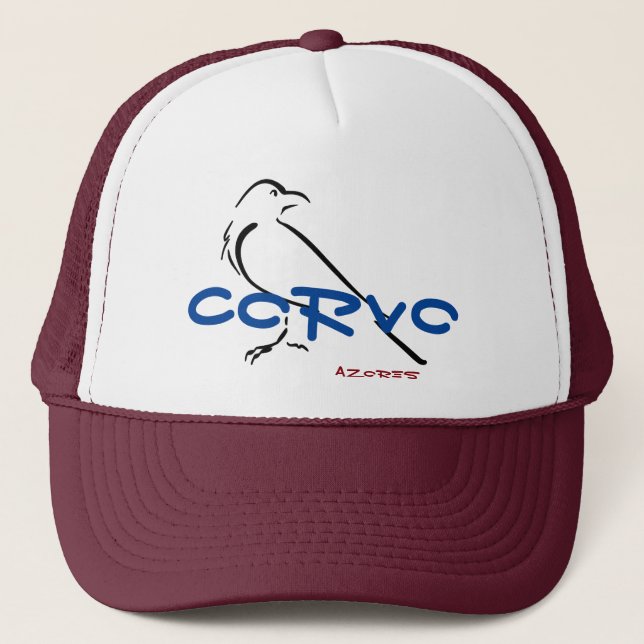 Corvo Image Azores Baseball Cap Truckerkappe (Vorderseite)