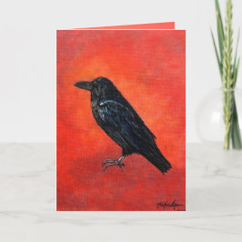 Corvus Corax Grußkarte Karte