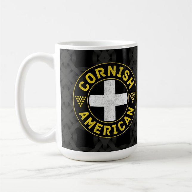 Corwall Cornish American Flag Tasse (Links)