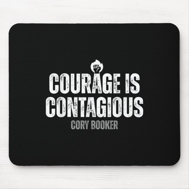 Cory Booker Courage ist ansteckend Cory Filibooker Mousepad (Vorne)