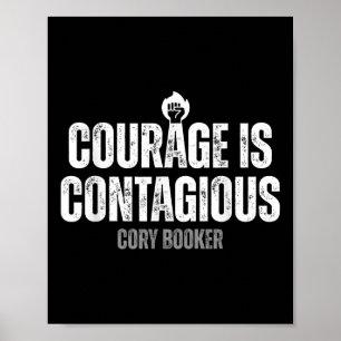 Cory Booker Courage ist ansteckend Cory Filibooker Poster