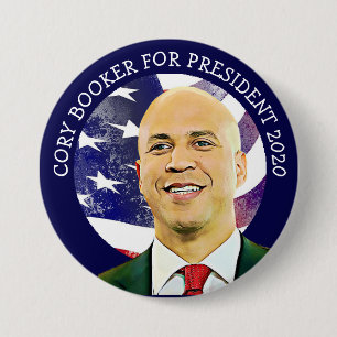 Cory Booker für die US-Präsidentschaftswahl 2020 Button