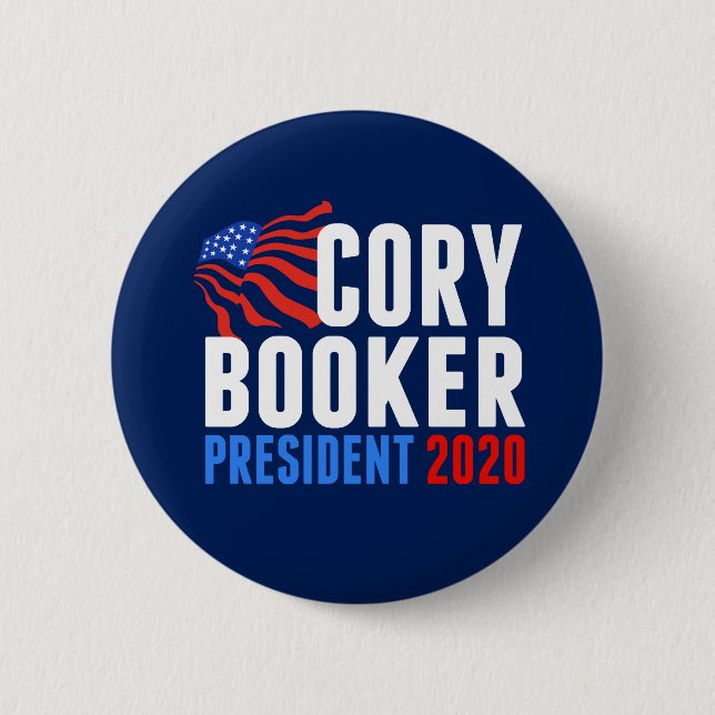 Cory Booker für Präsident 2020 Button (Vorderseite)