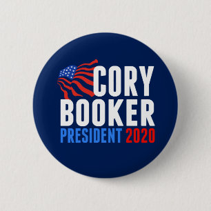 Cory Booker für Präsident 2020 Button