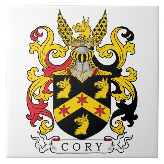 Cory Familienwappen (irisch) Fliese (Vorderseite)