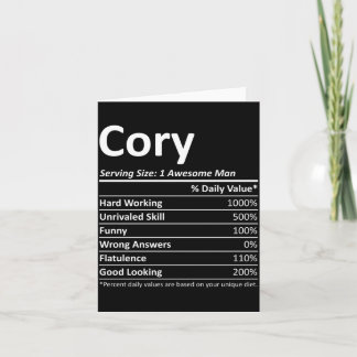 Cory Rition Lustiger Geburtstag Personalisiertes N Karte