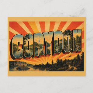 Corydon Indiana Ohio River Klippen Wald Kunst Postkarte
