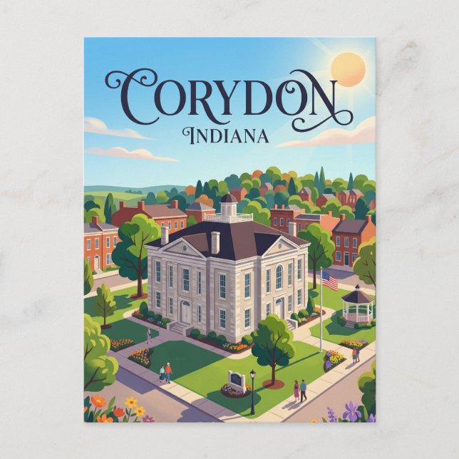Corydon USA Postkarte (Vorderseite)