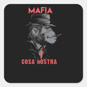 Cosa Nostra Quadratischer Aufkleber