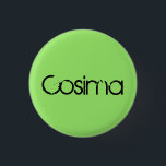 Cosima vom verwaisten schwarzen, beunruhigten button<br><div class="desc">Cosima ist ein Charakter vom Text-Schriftart Fernsehshow Waise Black.distressed,  Druck</div>