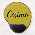 Cosima vom verwaisten schwarzen Skriptnamen Gel Mousepad<br><div class="desc">Cosima ist ein Charakter von der Fernsehshowwaise,  die Black.writing Skript-Kalligraphie ist-</div>