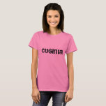 Cosima von den verwaisten schwarzen Blockschrift T-Shirt<br><div class="desc">Cosima Name vom Waisenschwarzen,  Holztype</div>