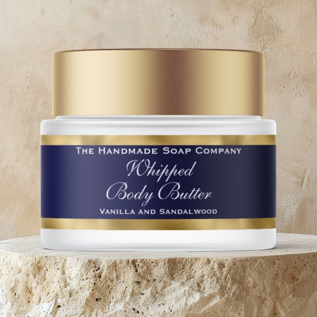 Cosmetics Body Butter Gold & Navy Blue Jar (Von Creator hochgeladen)