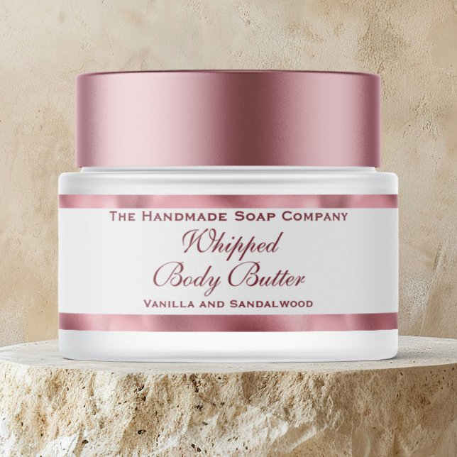 Cosmetics Body Butter Pink Foil and White Jar  (Von Creator hochgeladen)