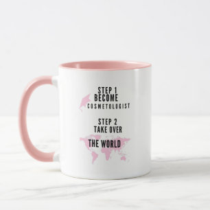 Cosmetologe-Abschluss der Funny Cosmetology School Tasse