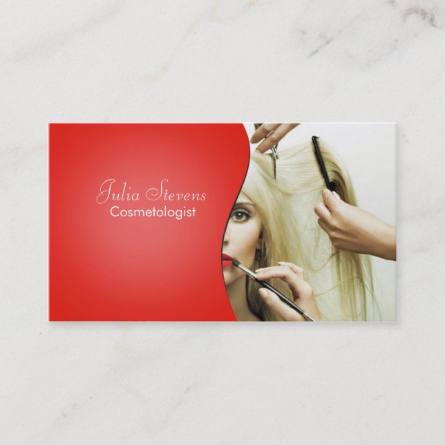 Cosmetologist-Visitenkarte Visitenkarte (Vorderseite)