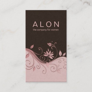 Cosmetology-Visitenkarte-elegantes Blumenrosa Visitenkarte
