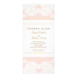 Cosmetology Wellness-Center and Salon White Blätte Werbekarte