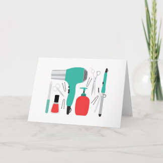 Cosmetology-Werkzeuge Karte