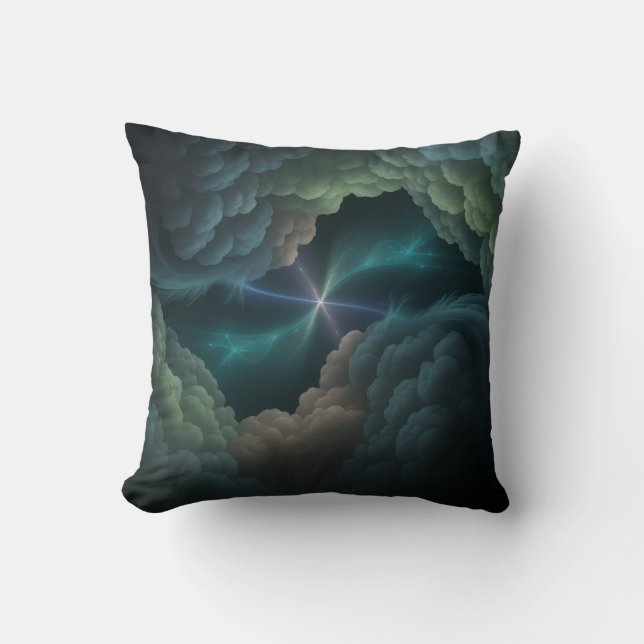 Cosmic Abstract Throw Pillow Kissen (Vorderseite)