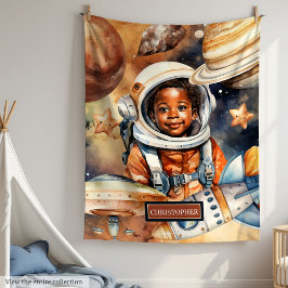 Cosmic Adventure Blanket Geschenk für junge Astron Fleecedecke