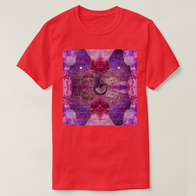 Cosmic Alchemy Dragon Ouroboros T-Shirt (Design vorne)