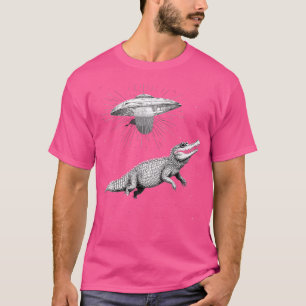 Cosmic Alligator Funny Alligator für Frauen Männer T-Shirt