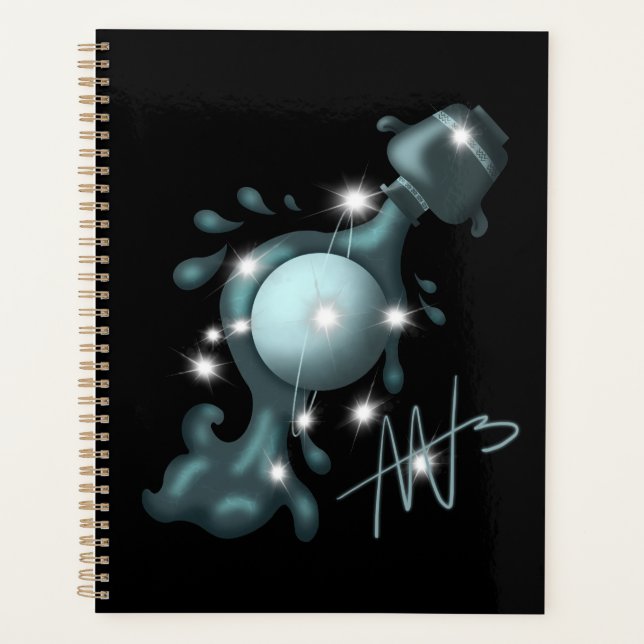 Cosmic Aquarius Uranus Zodiac Planer (Vorderseite)
