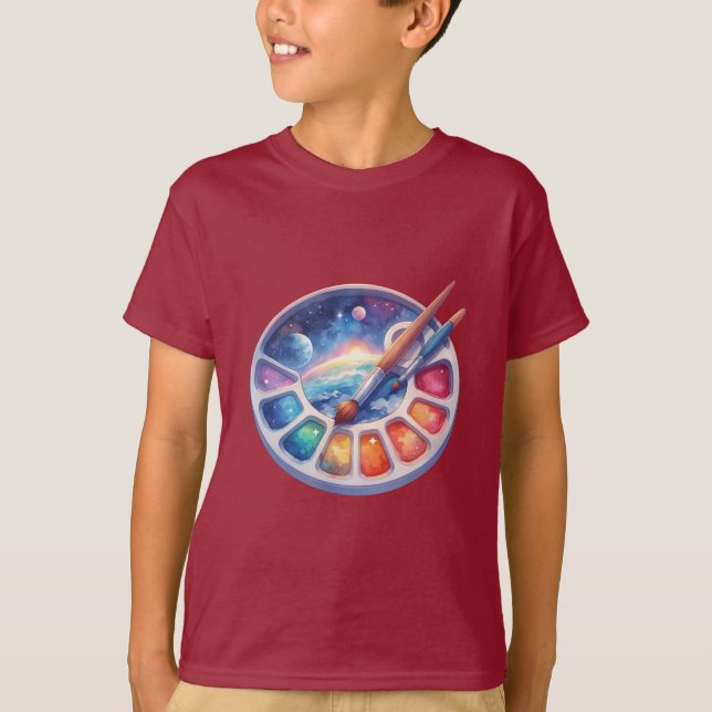 Cosmic Art Adventure for Young Minds T-Shirt (Vorderseite)
