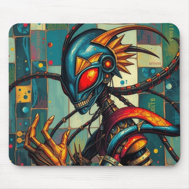 Cosmic Avenger Cheesy Grin Mousepad (Vorne)