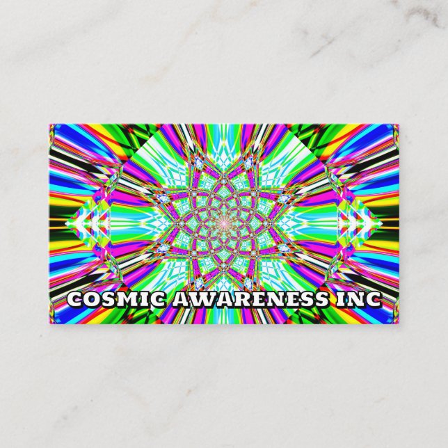 COSMIC AWARENESS INC - (Sie können die Wörter ände Visitenkarte (Vorderseite)