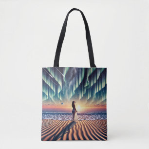 Cosmic Beachscape: Aurora Dreaming 3-D