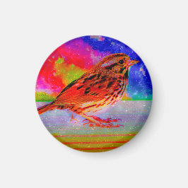 Cosmic Bird Dreamscape Art Print" Magnet