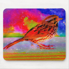 Cosmic Bird Dreamscape Art Print" Mousepad