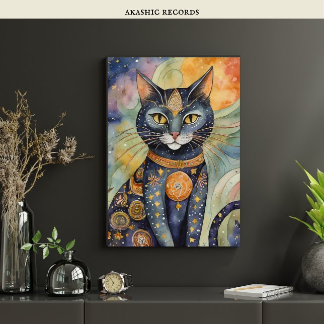 Cosmic Black Cat Art Celestie Cat Magic Spirit Poster (Von Creator hochgeladen)