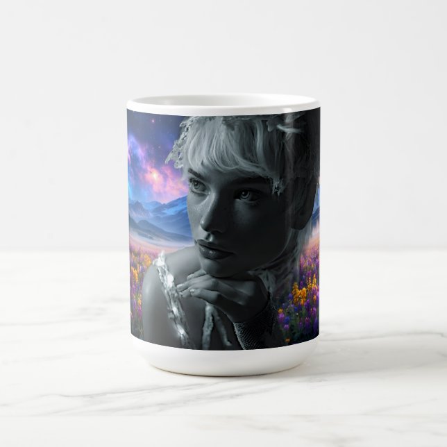 Cosmic Bloom Muse Kaffeetasse (Mittel)