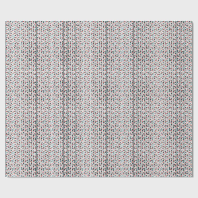 Cosmic Bloom Trailing Stripes Geschenkpapier (Flach)