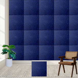 Cosmic Blue Galaxy Starry Night Keramik Tile Fliese