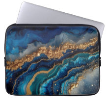 Cosmic Blue Laptop Bag mit Galaxy Design