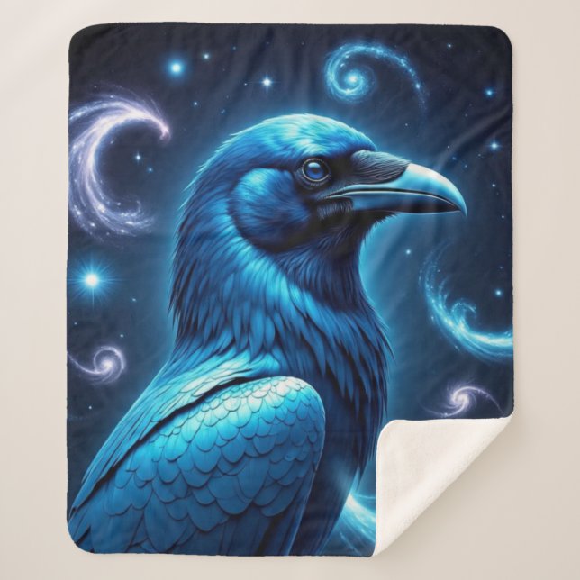 Cosmic Blue Raven Sherpadecke (Vorderseite)