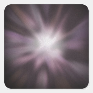 Cosmic Burst Artwork Quadratischer Aufkleber