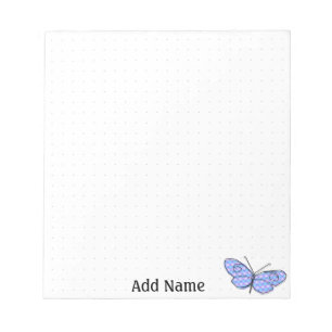 Cosmic Butterfly Custom Dot Grid Notizblock