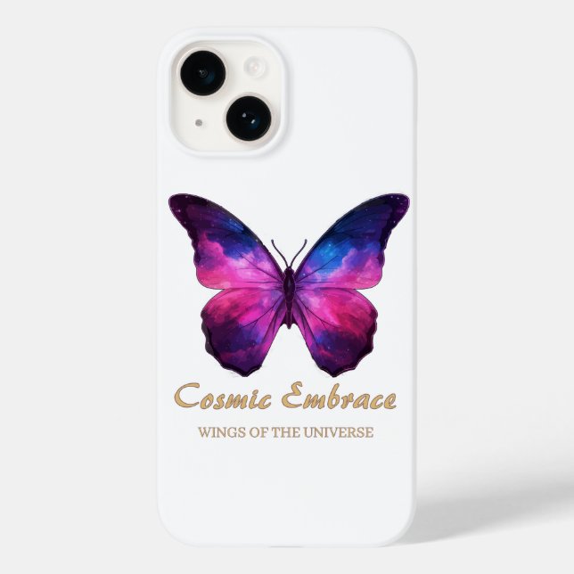 Cosmic Butterfly Galaxy Wings Case-Mate iPhone Hülle (Rückseite)