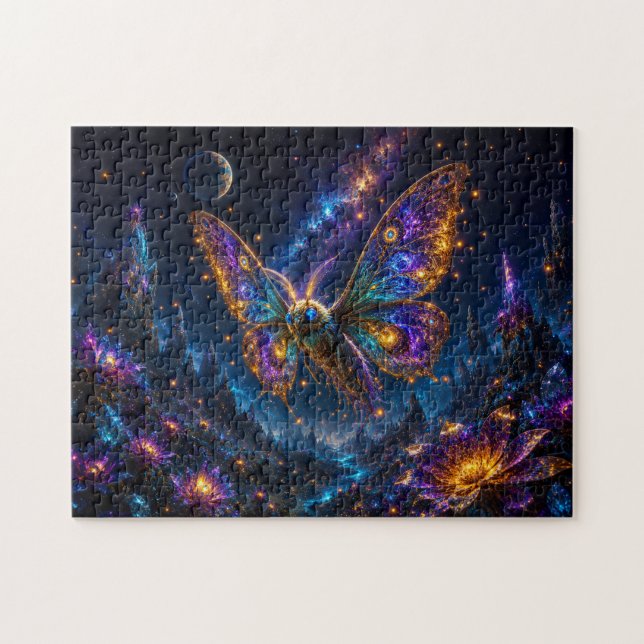Cosmic Butterfly – Magical Galactic Fantasy Puzzle (Horizontal)
