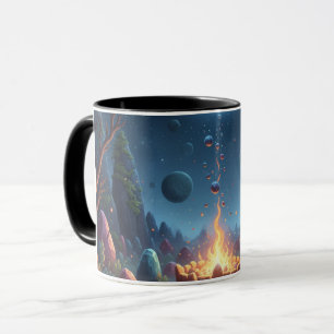 Cosmic Campfire Magic Forest Kaffeetasse