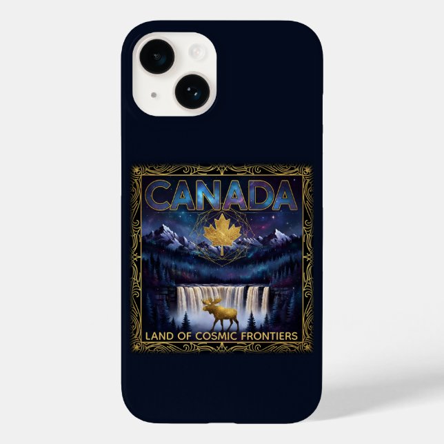 Cosmic Canada Nature Celestial Art Case-Mate iPhone Hülle (Rückseite)