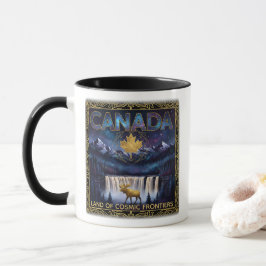 Cosmic Canada Nature Celestial Art Tasse
