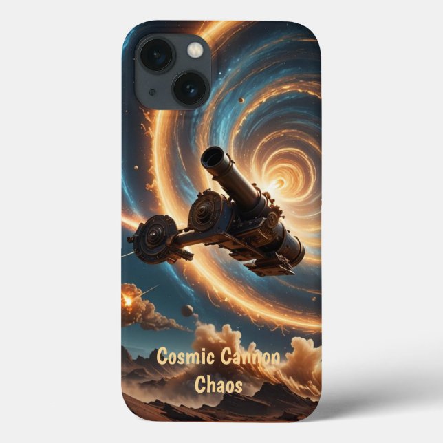 Cosmic Cannon Chaos Case-Mate iPhone Hülle (Rückseite)